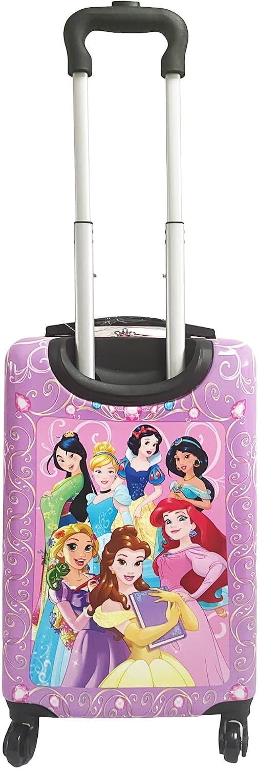 Disney Maleta rígida para niños, con ruedas, de mano, Princesa), Di...