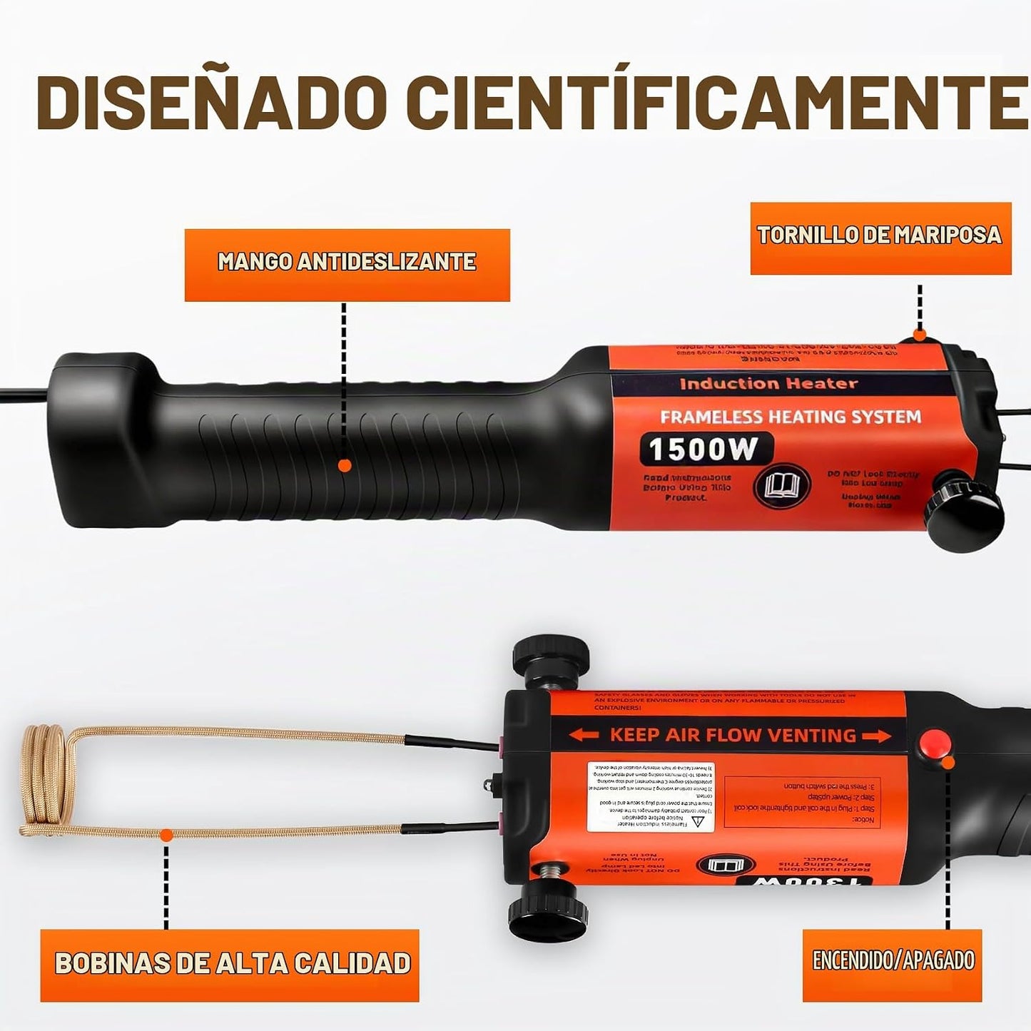 Herramienta de extracción de pernos de calentador de inducción, 150...