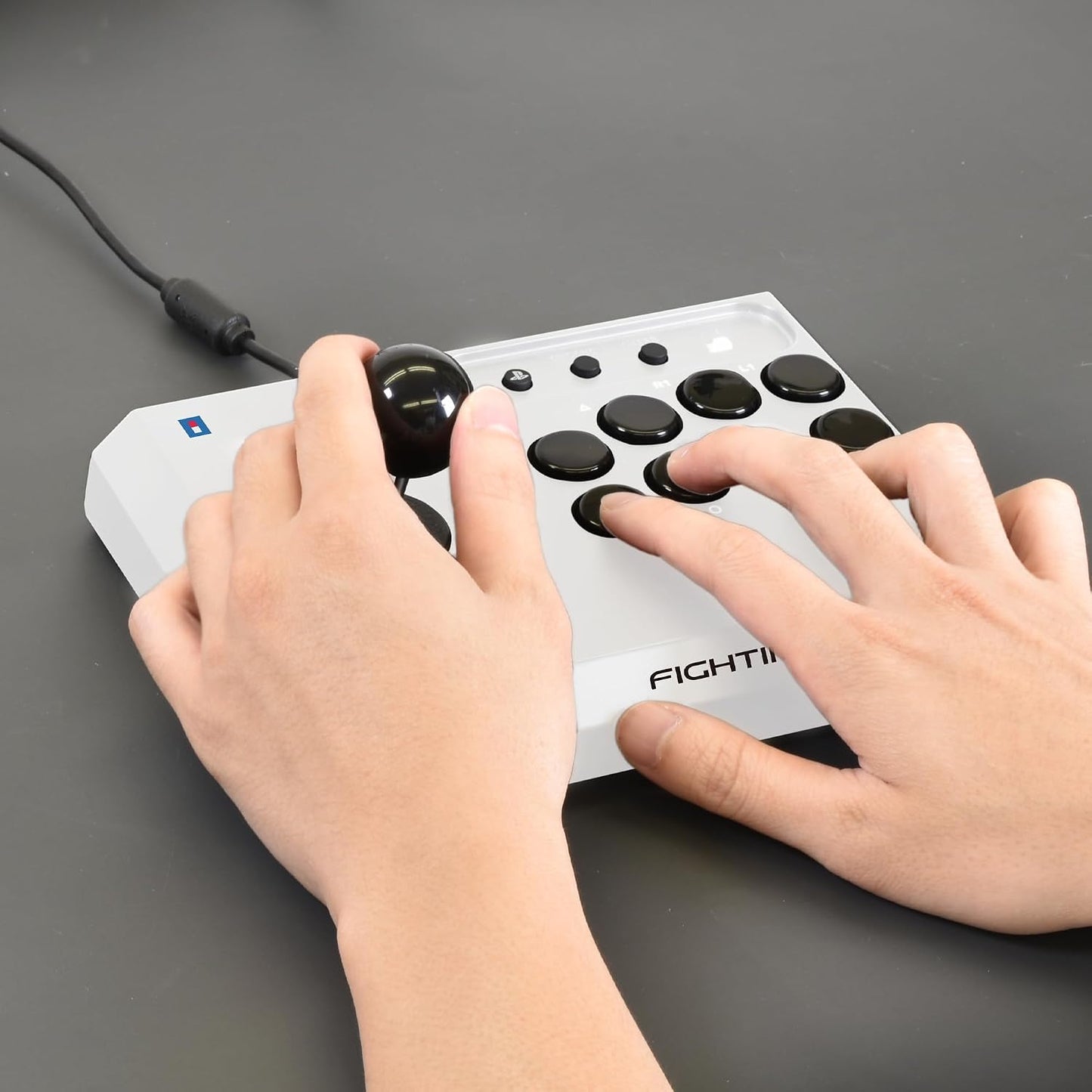 HORI Fighting Stick Mini para PS5, PS4 y PC - Con licencia oficial...