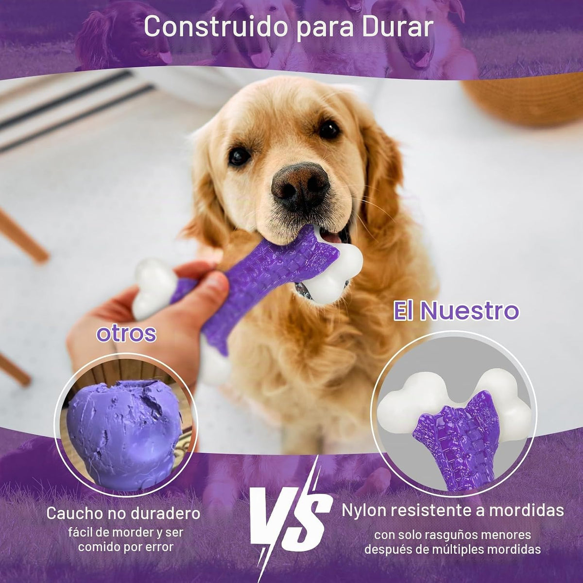 Kseroo - Juguetes duros para perros masticadores agresivos de raza...
