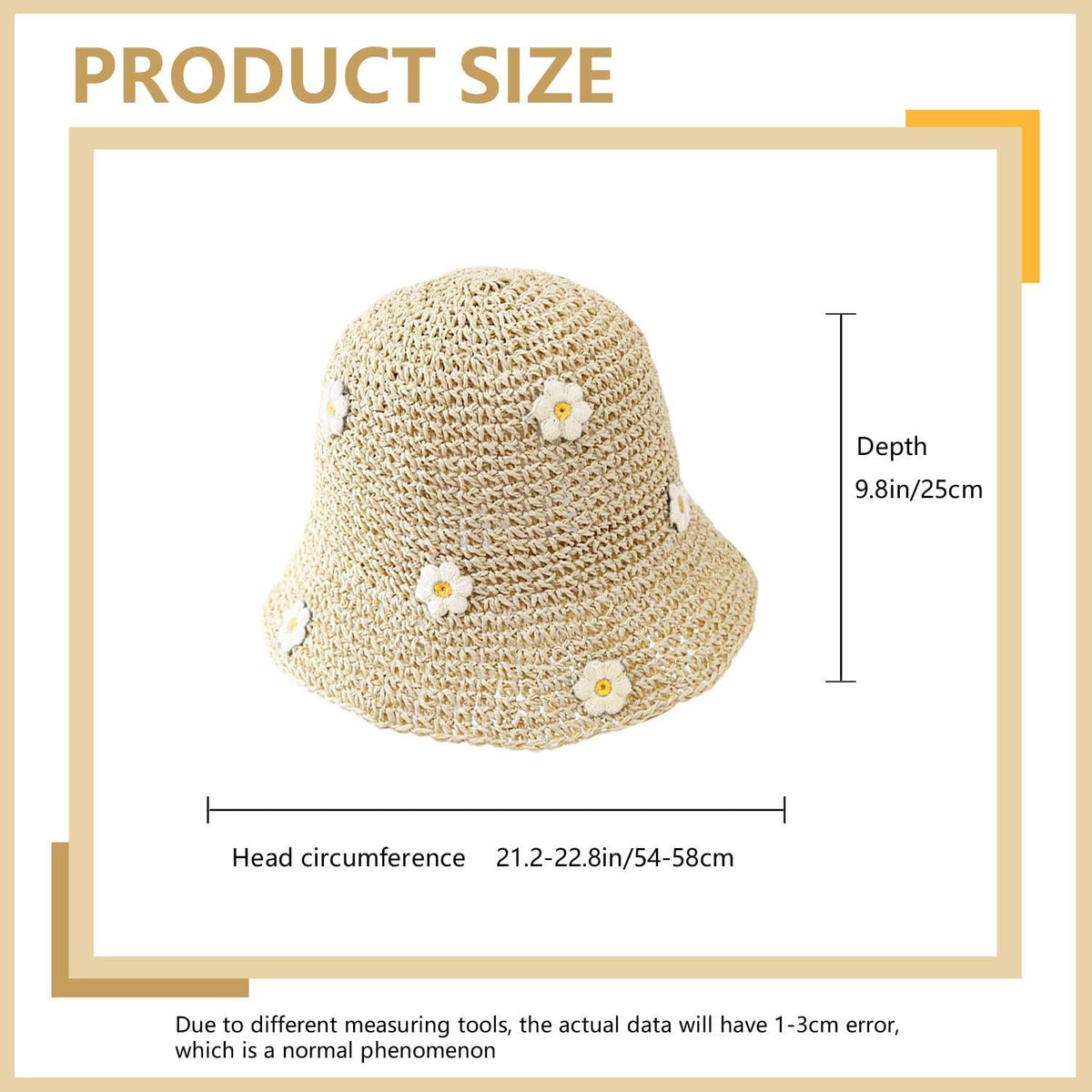Sombrero de pescador de ganchillo, sombrero de paja para el sol, so...