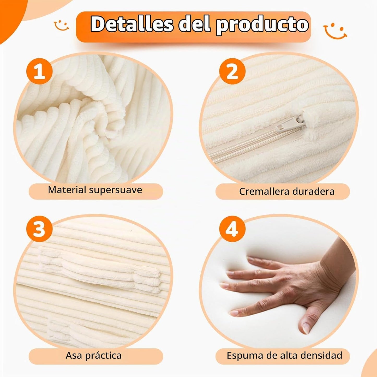 MeMoreCool - Sofá modular para niños, 8 piezas, color beige | Sofá...