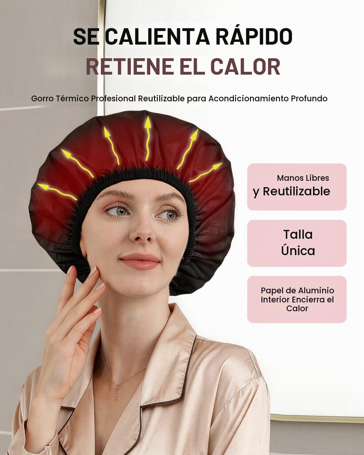 YIZIJIZI 2 tapas térmicas para el cabello de acondicionamiento prof...