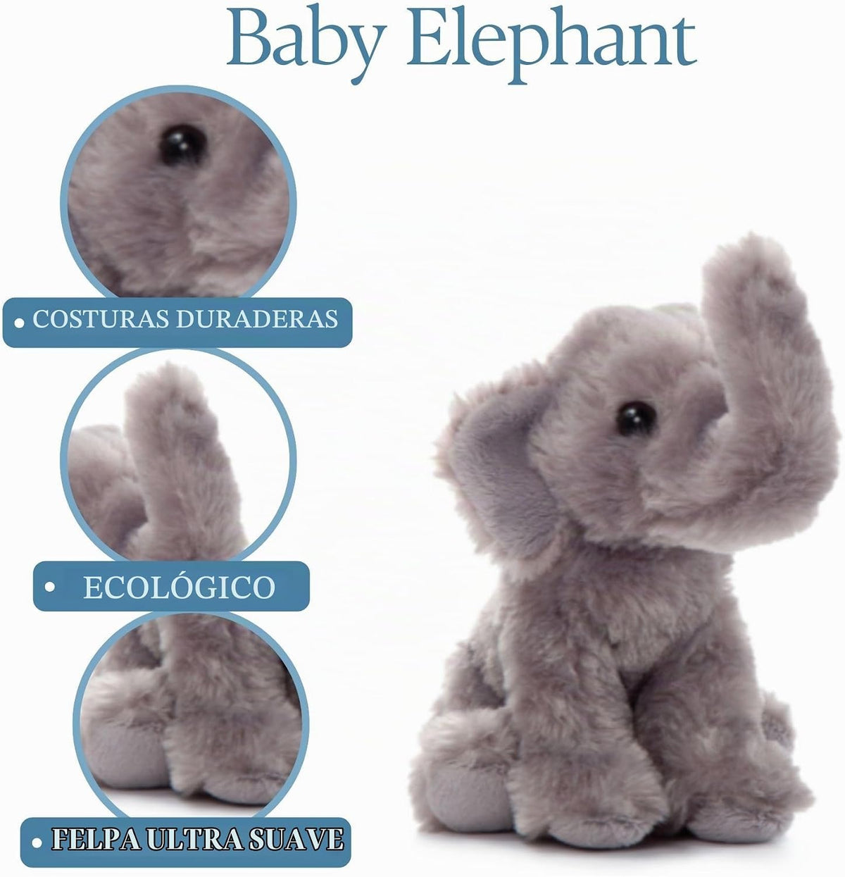 The Petting Zoo Animal de Peluche Elefante, Regalos para Niños, Wil...