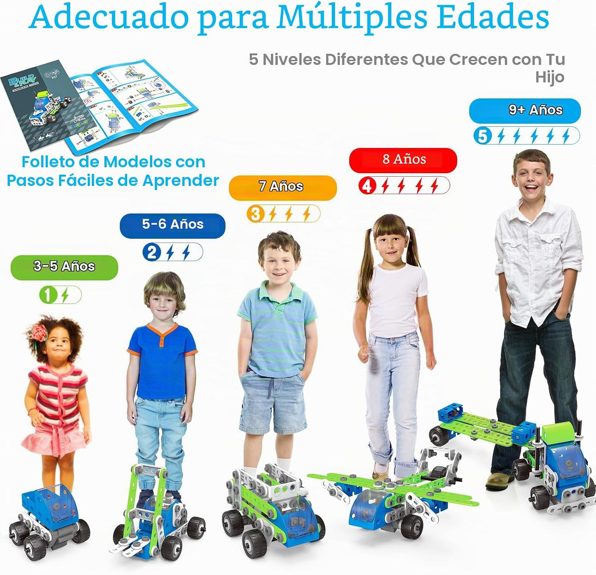 18 en 1 Juguetes STEM para Niños de 4 5 6 7 8+ Años, Regalos de Cum...