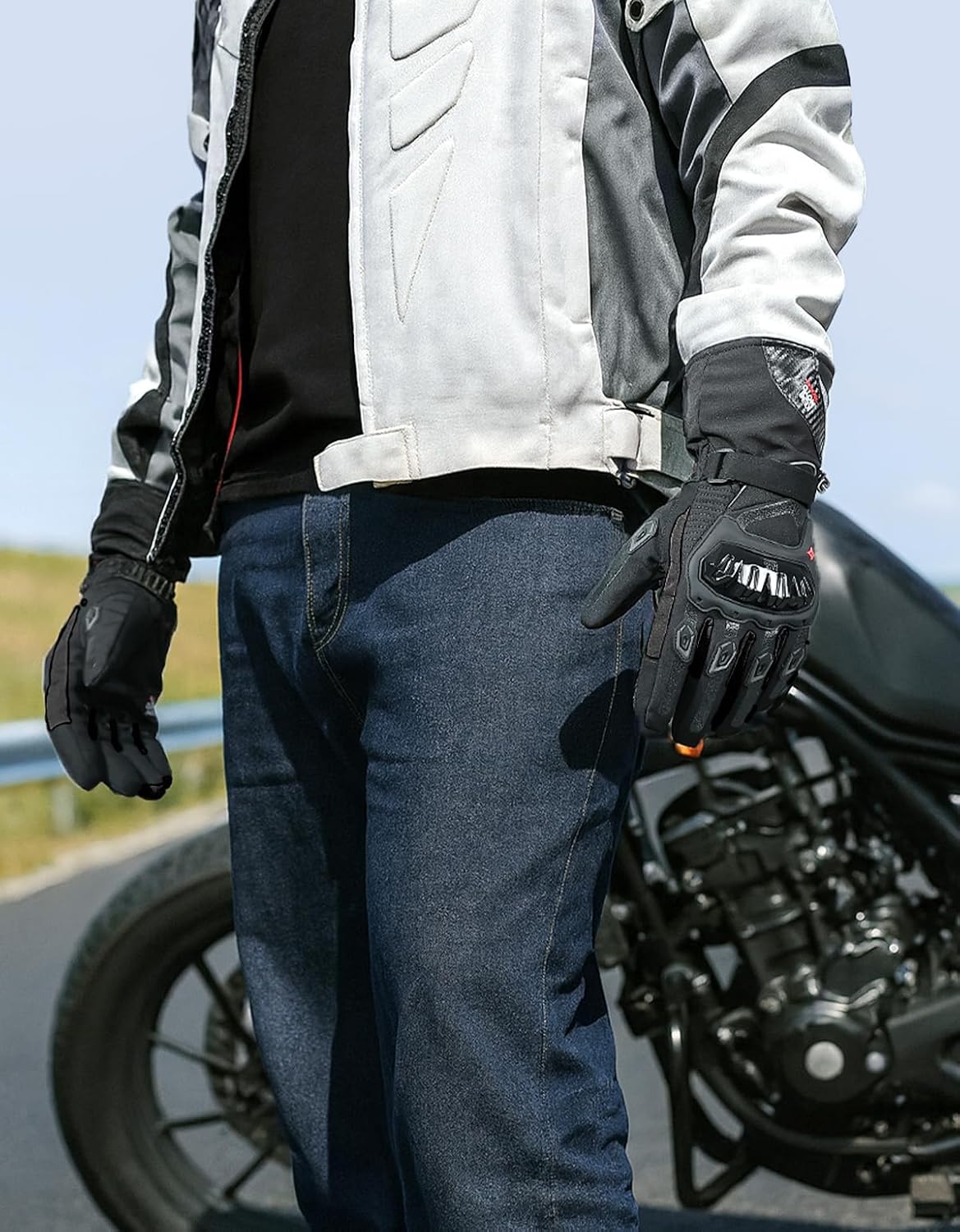 Guantes para moto, invierno, para hombres y mujeres, impermeables