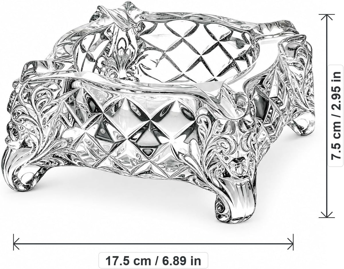 Bendbo Ceniceros de cristal para cigarrillos, cenicero moderno deco...