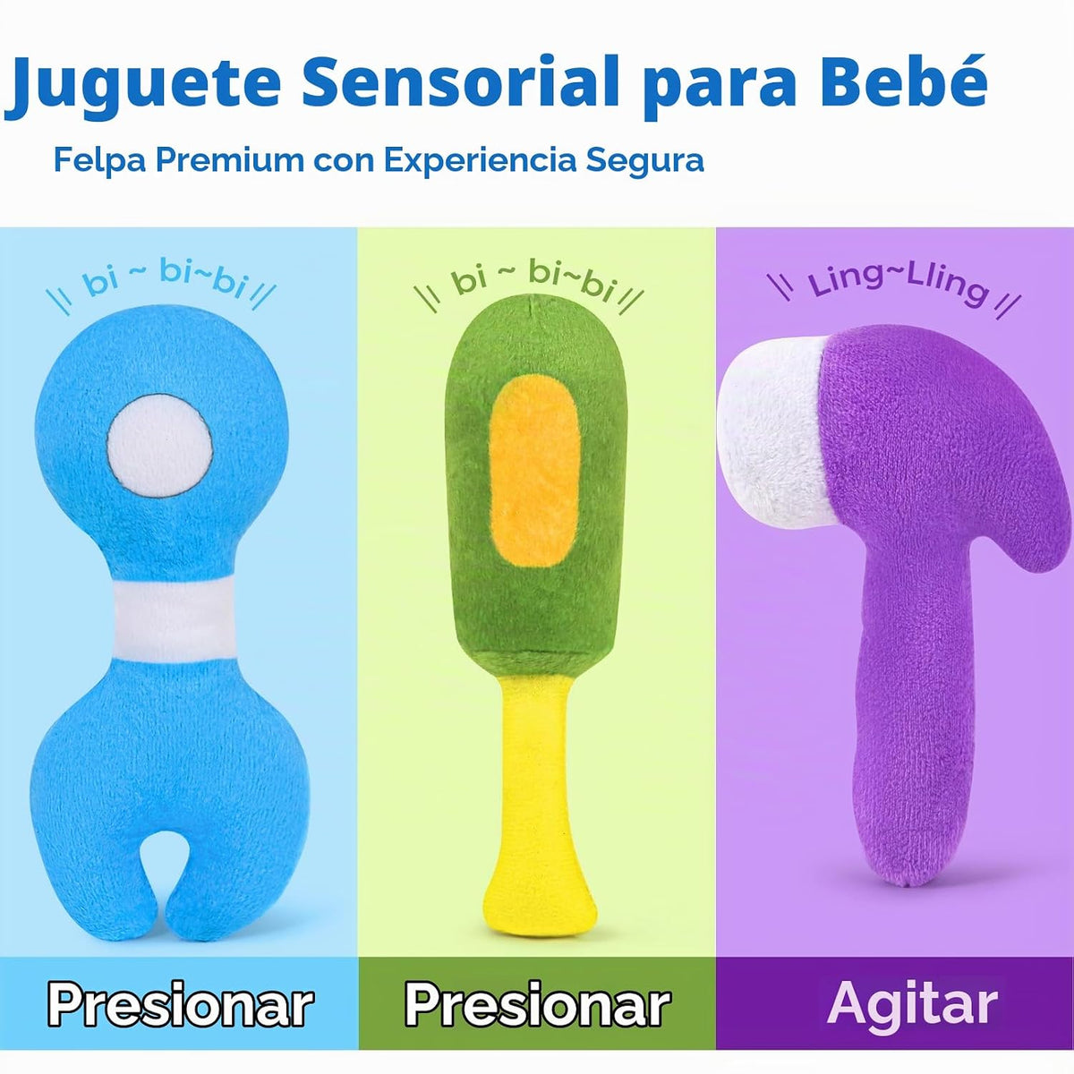 KMUYSL - Juguetes de peluche para bebés de 0 a 6 a 12 meses, mis pr...