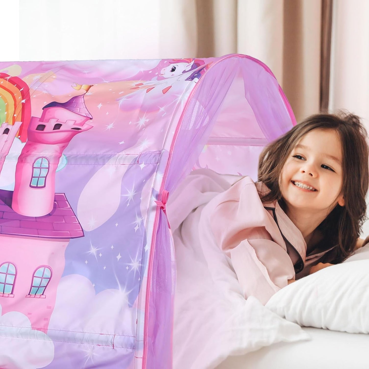 Wowangce Tienda de Campaña de Unicornio para Niños, Tienda Grande p...