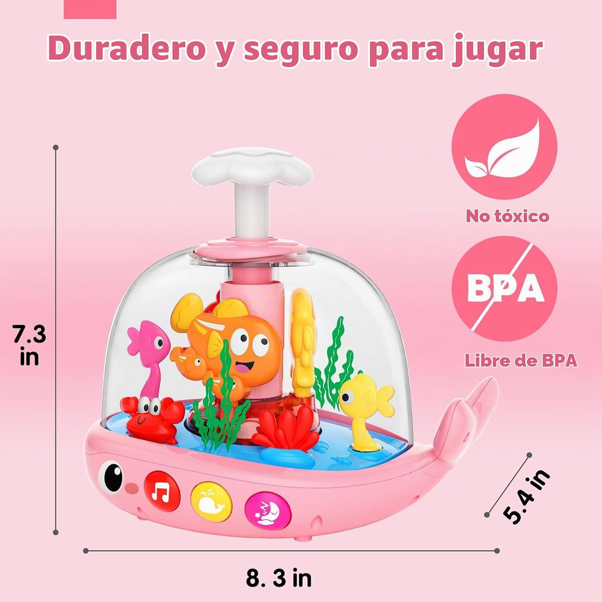 Juguetes para bebé niña de 6 a 12 meses: Juguete musical iluminado...