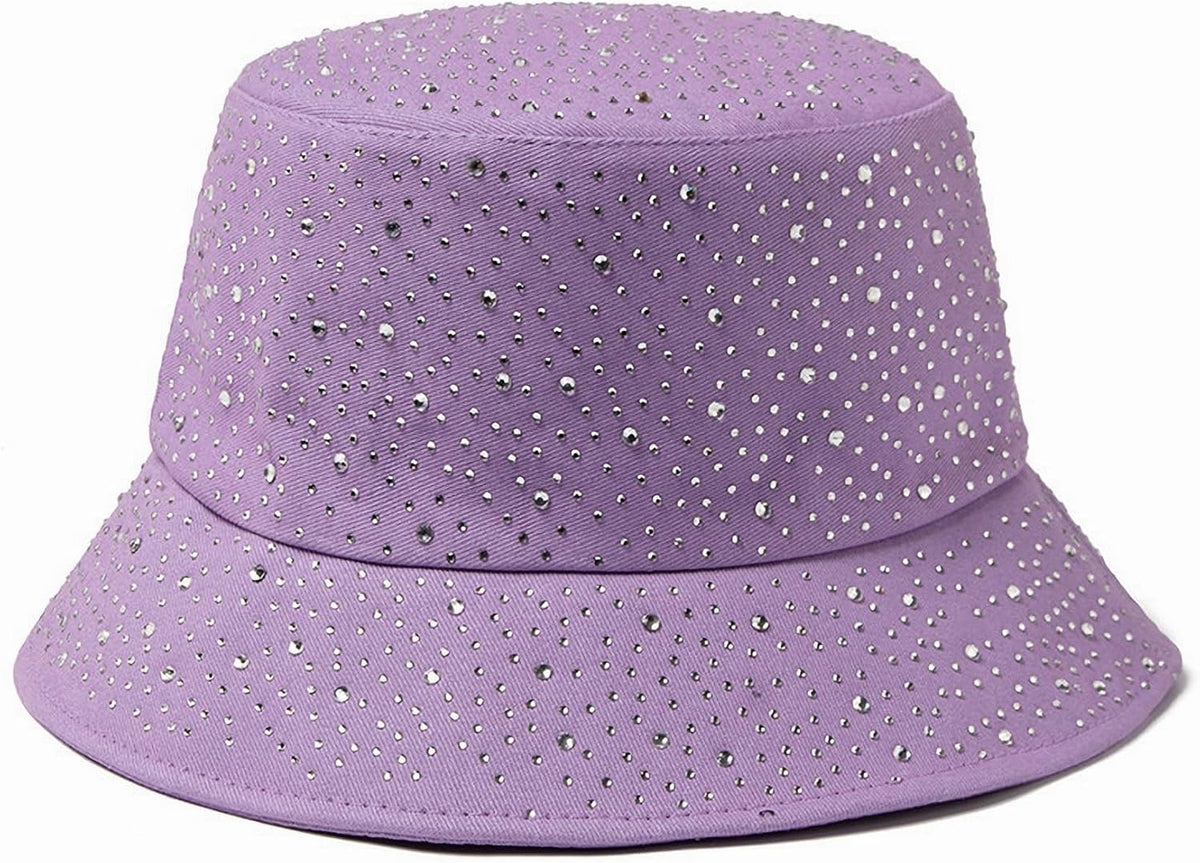 BOLLEY JOSS Sombrero de cubo brillante para mujer, sombrero de sol...