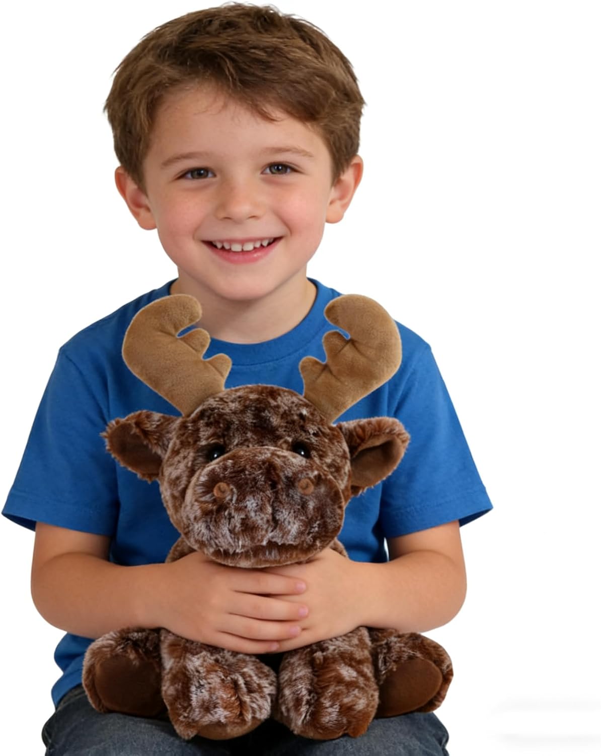YUKOUQIAN Juguete de peluche de alce con diseño de reno de 8 pulgad...