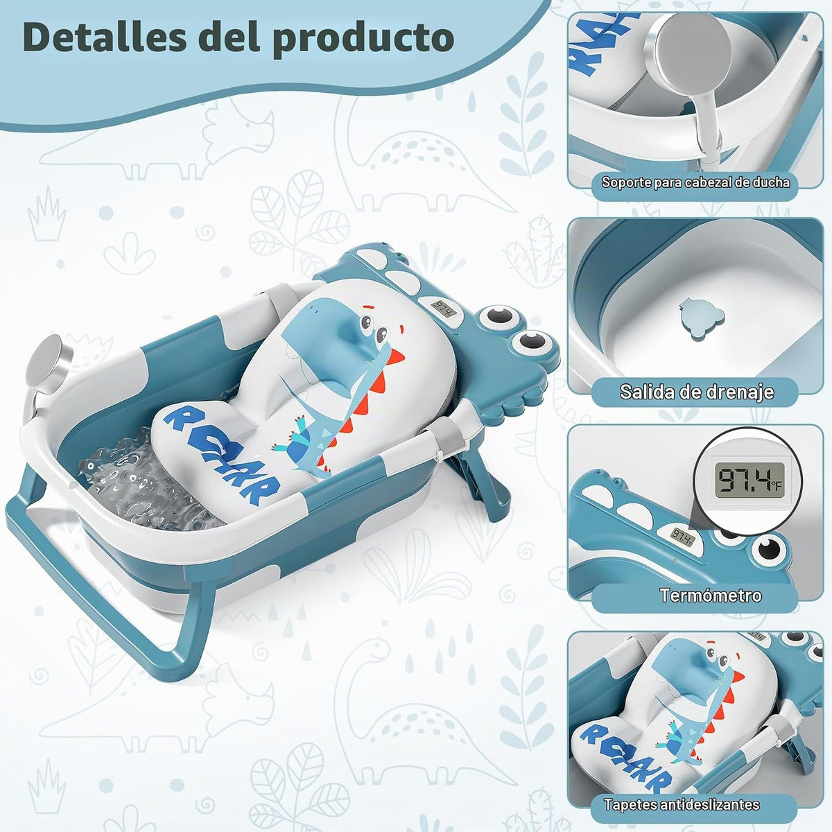 Bañera plegable para bebé recién nacido, bañera plegable para bebé...