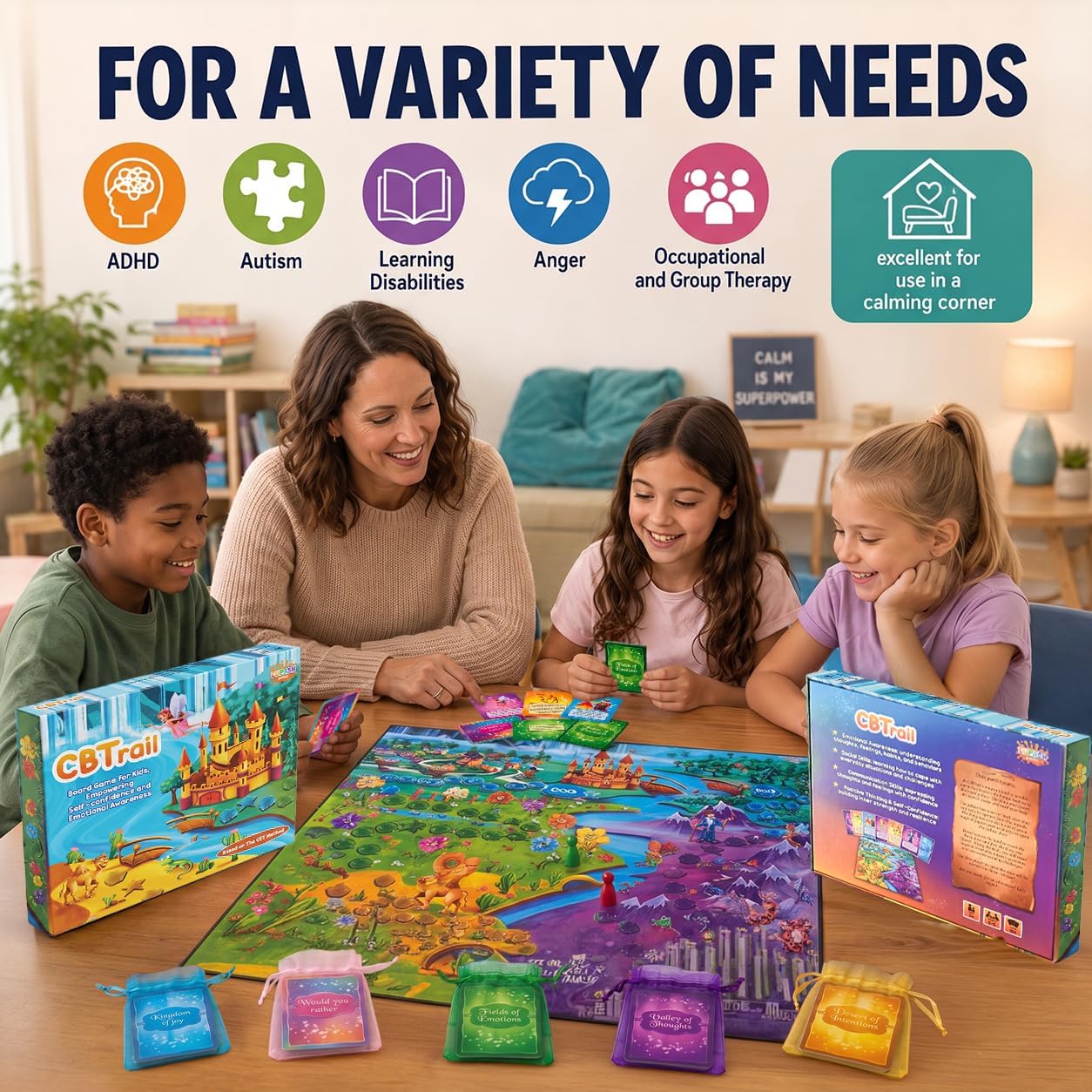 CBTrail - Juego de terapia para niños, juego emocional de TCC para...