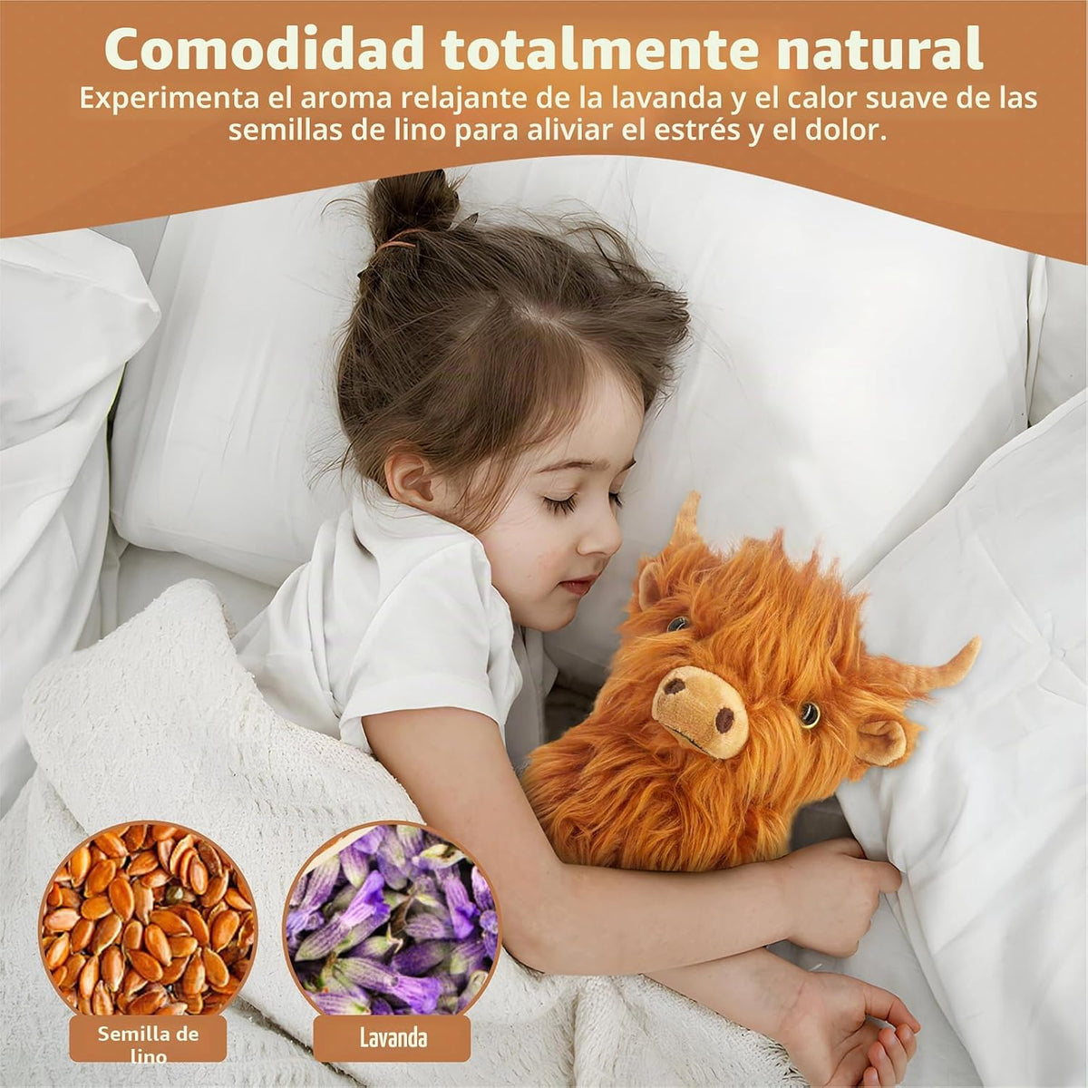 Marysun Juguete de peluche de vaca de las tierras altas para microo...