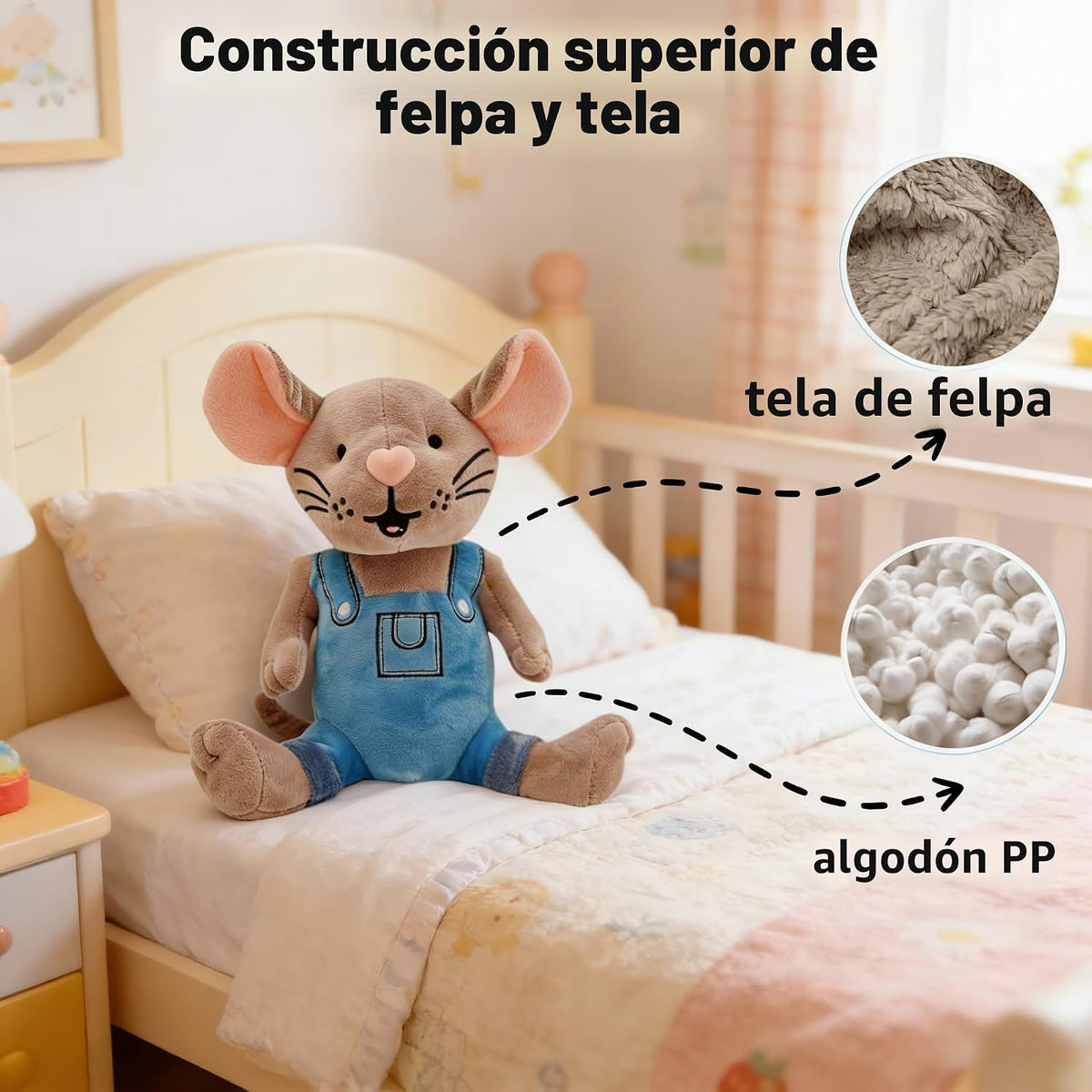 Malvjun If You Give Mouse - Peluche de galleta | Lindo ratón y gall...