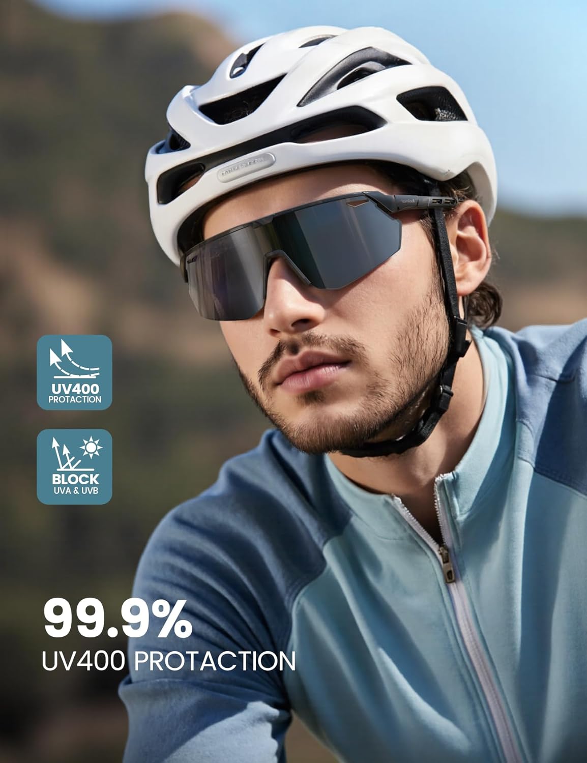 Lamicall Gafas de sol deportivas polarizadas de 0.85 oz para hombre...