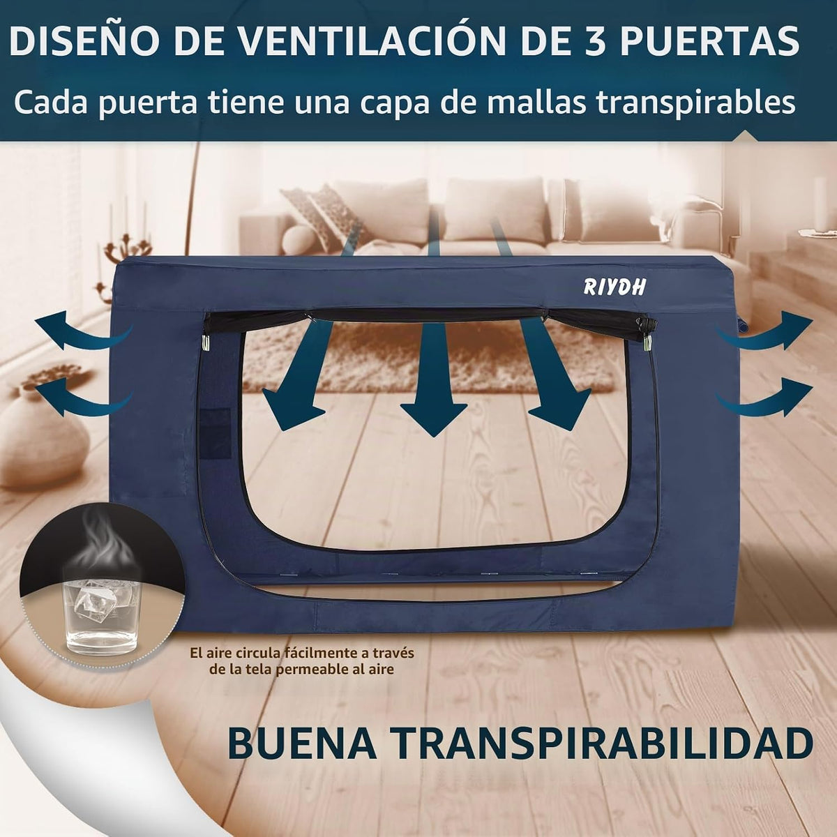 RIYDH Tienda de Cama King Dosel de Cama - Tienda de Ensueño Portáti...