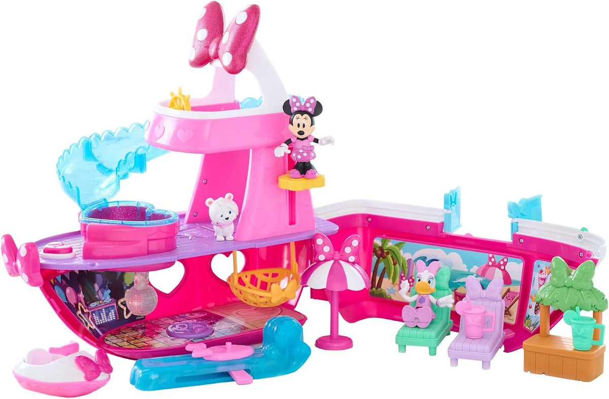 Disney Junior Minnie Mouse Bowdazzling Yacht Playset, luces y sonid...