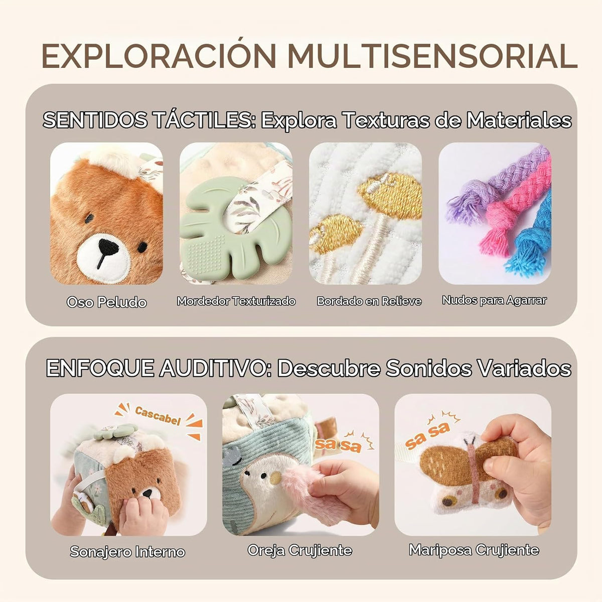 let's make Bear Baby - Cubo de actividades para bebés de 0 a 12...
