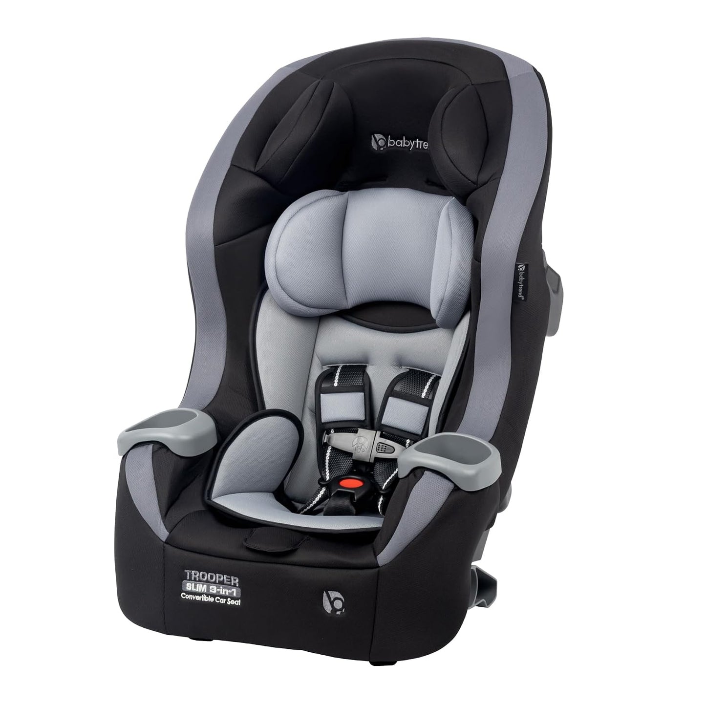Baby Trend Trooper™ Slim 3 en 1 Asiento de coche convertible, Negro...