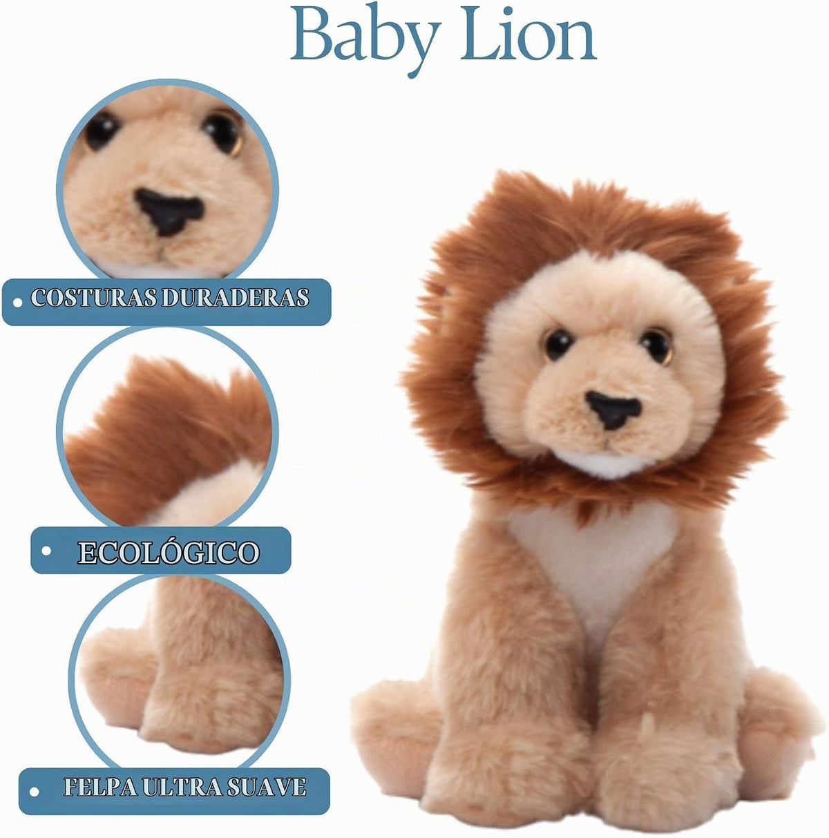 The Petting Zoo - León de peluche de juguete, regalos para niños, c...