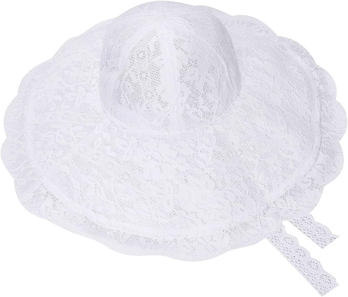 Sombrero de playa de encaje para mujer, sombrero de sol de ala anch...