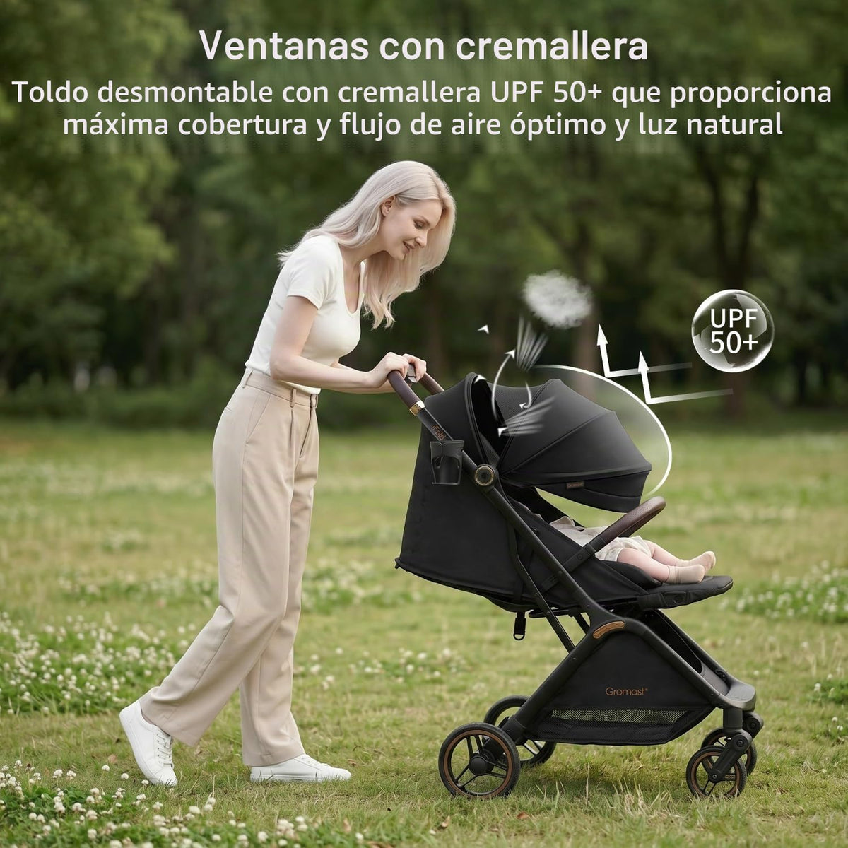 Gromast Gravity Folding Cochecito de Bebé Plegable - Cochecito de V...