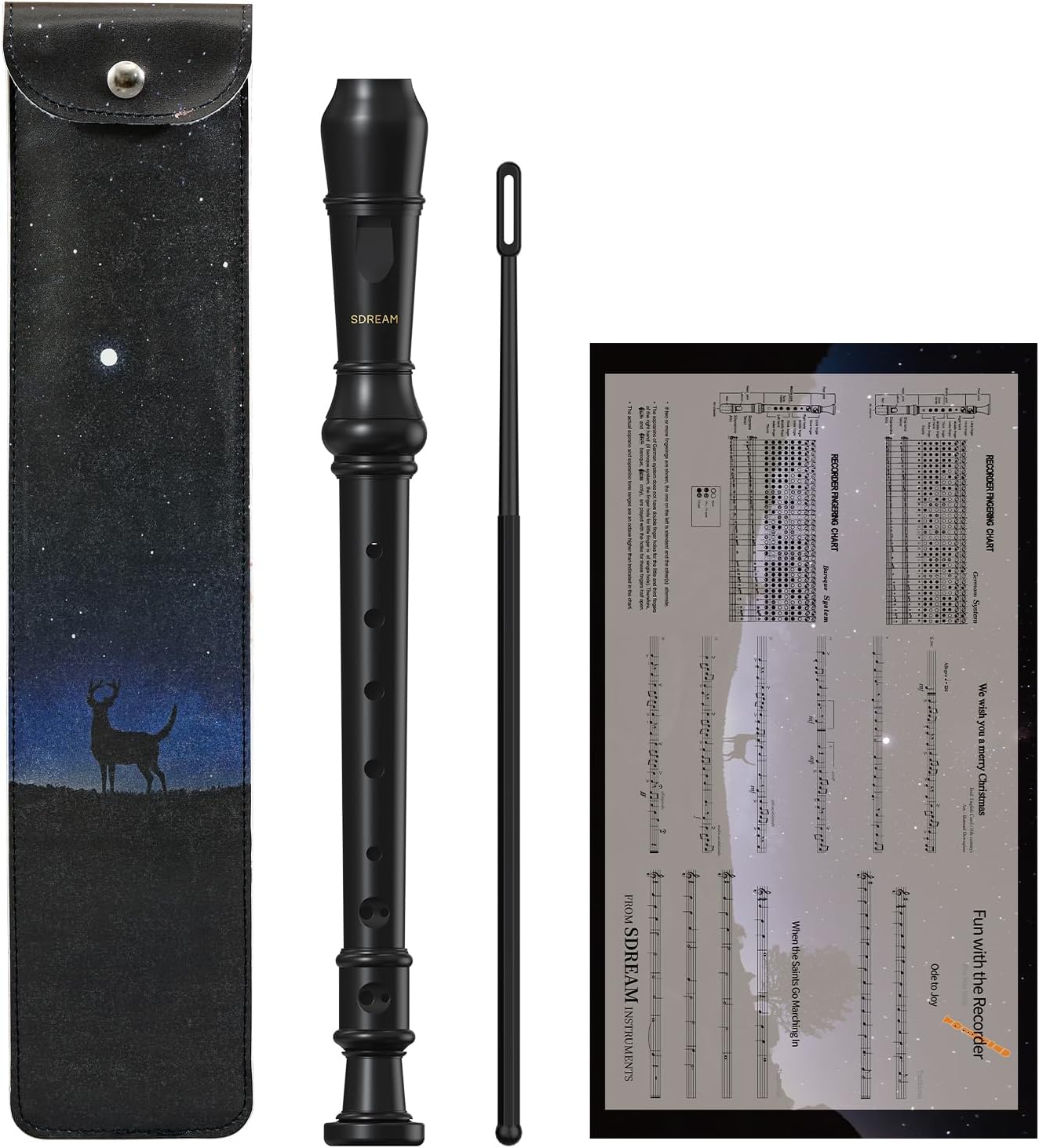 SDREAM Instrumento de grabadora soprano para niños principiantes y...