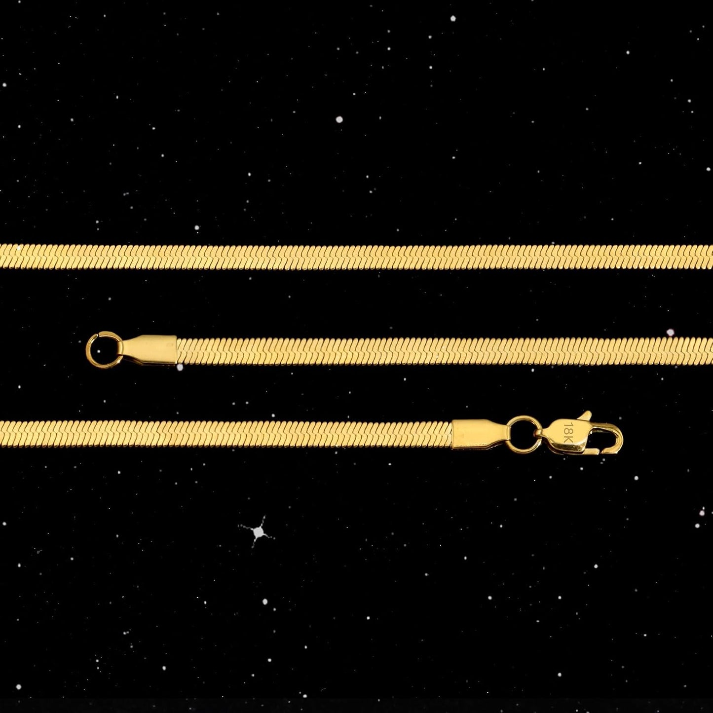 Surart Collar de oro de 18 quilates para mujer, collar de cadena de...