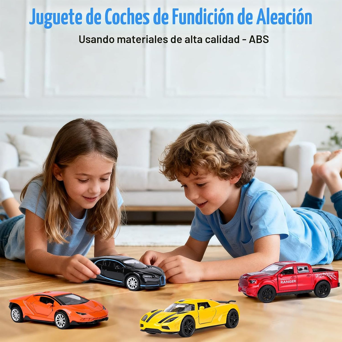 Juguete de metal fundido a presión, autos de juguete 1:36 con puert...