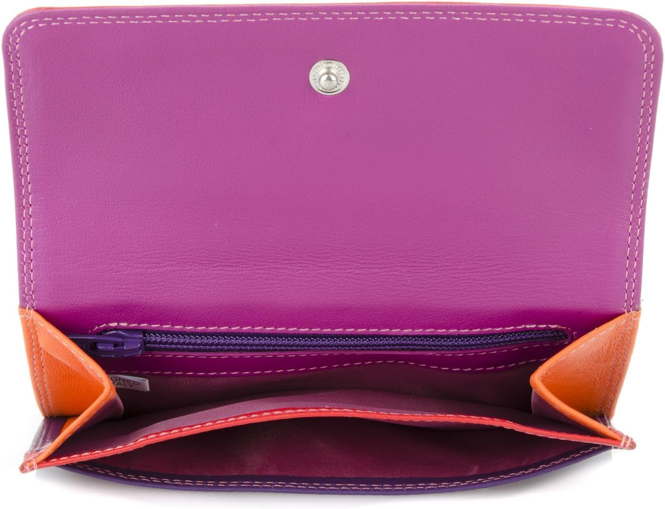 mywalit Cartera de cuero con doble solapa, 6 ranuras para tarjetas...