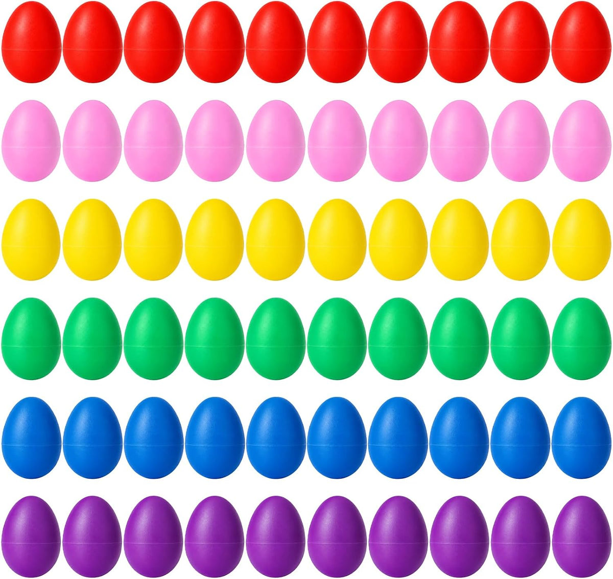 Foraineam 60 piezas de plástico para huevos \u2013 coloridos huevos...