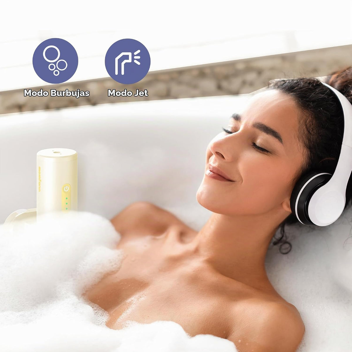 MOMFANN Bath Jet Spa, accesorios de bañera portátiles inalámbricos...