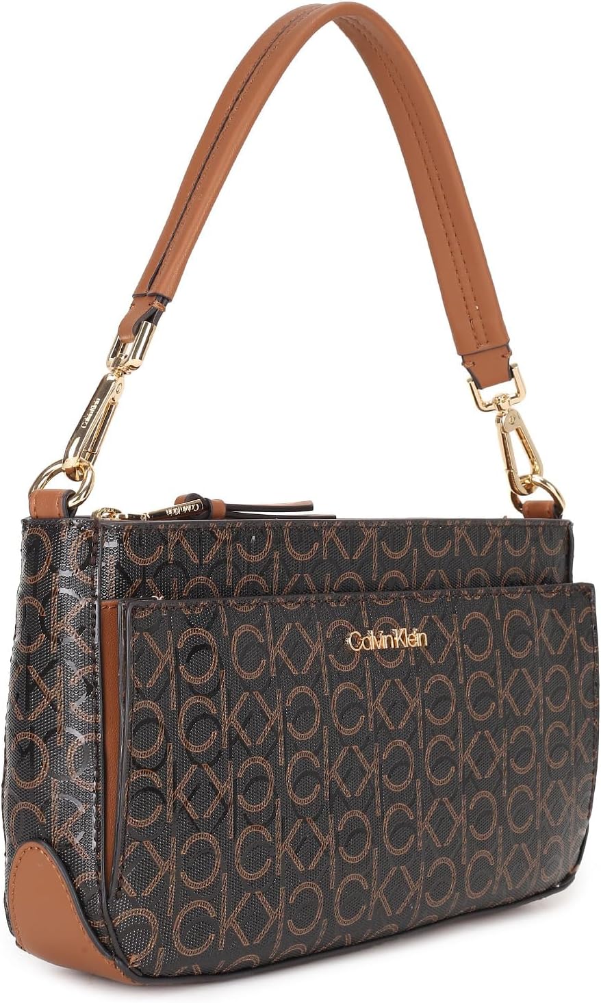 Calvin Klein Bolso de hombro Lucy con triple compartimento para muj...