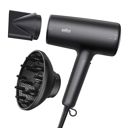 Braun Secador de pelo con difusor, secador de pelo con tecnología s...