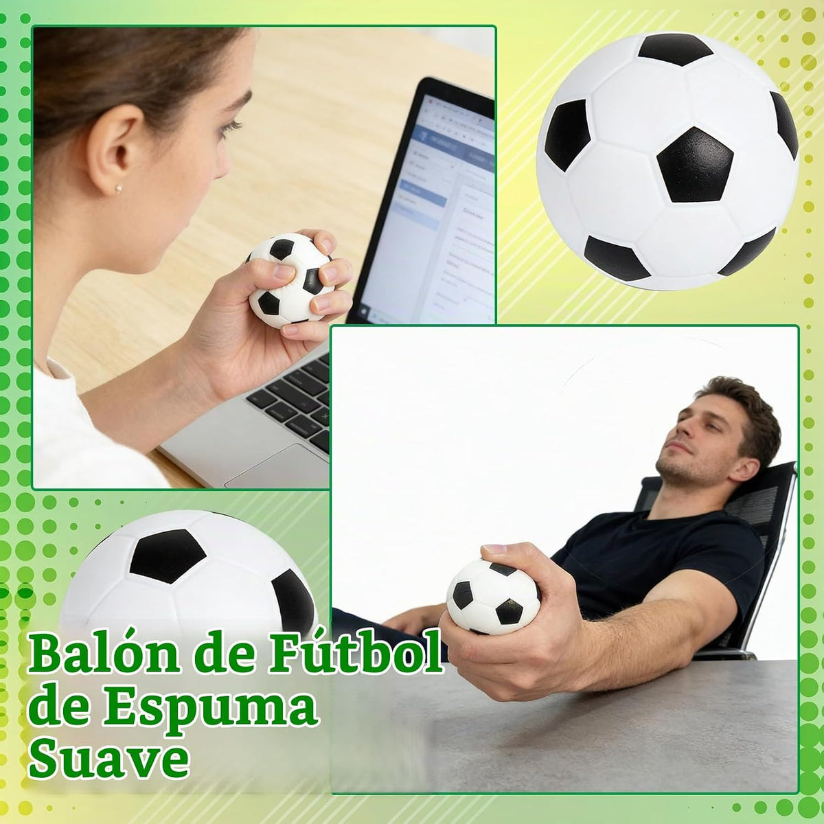Paquete de 30 pelotas de fútbol de 2.5 pulgadas, pelotas de fútbol...