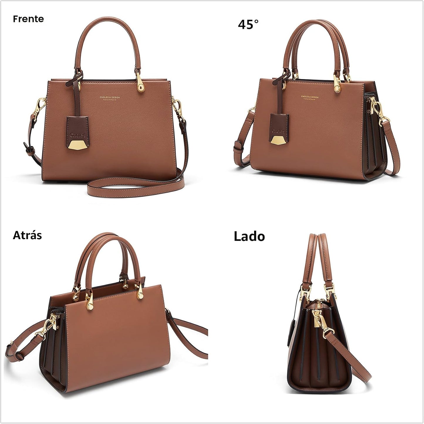 Cnoles Bolsos de mano para mujer, de gran capacidad, bolso de hombr...