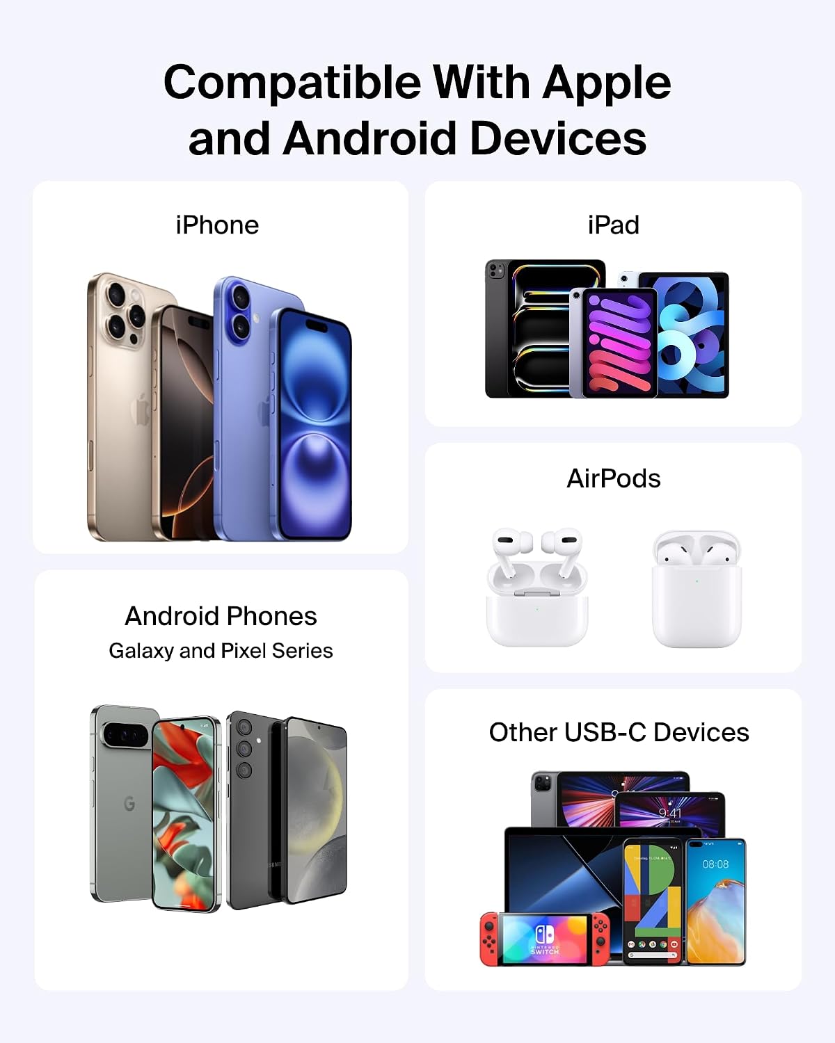 Belkin - Cargador portátil, batería de potencia USB-C delgada de 10...