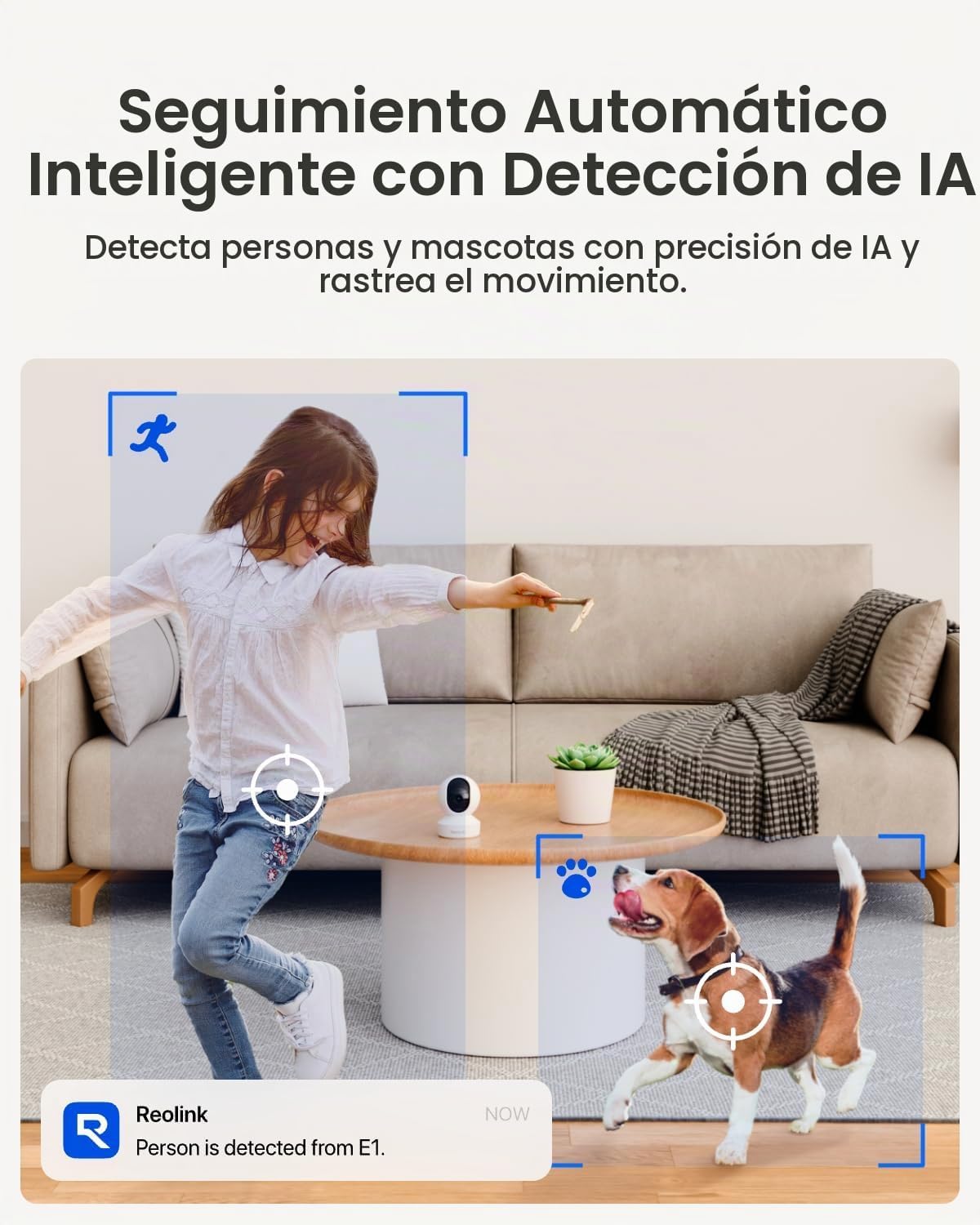 REOLINK Sistema de cámara de seguridad para el hogar, 3MP HD Plug-i...