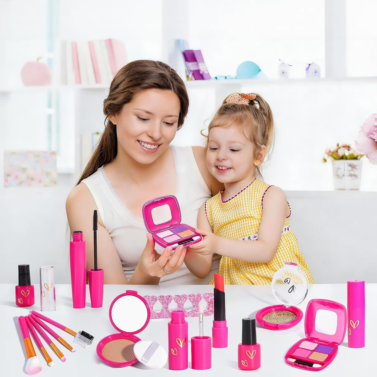 Kit de maquillaje para niñas pequeñas, juego de maquillaje para niñ...
