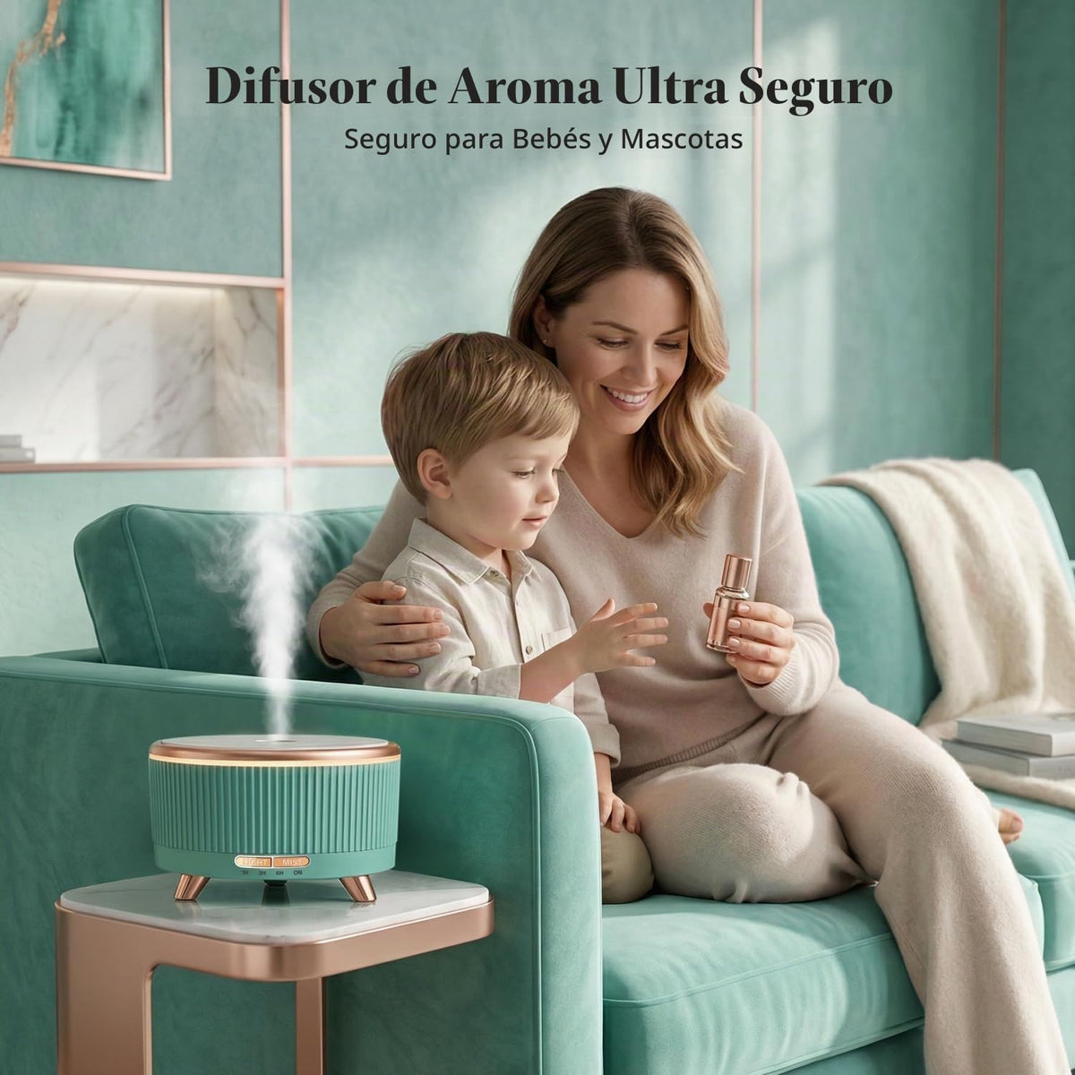YOUENKITY Difusor del aceite esencial de 16.9 fl oz, humidificador...