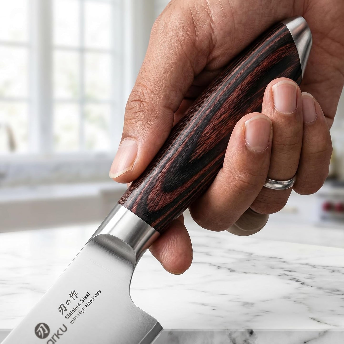 imarku Cuchillo de chef, cuchillo de cocina japonés de 8 pulgadas c...