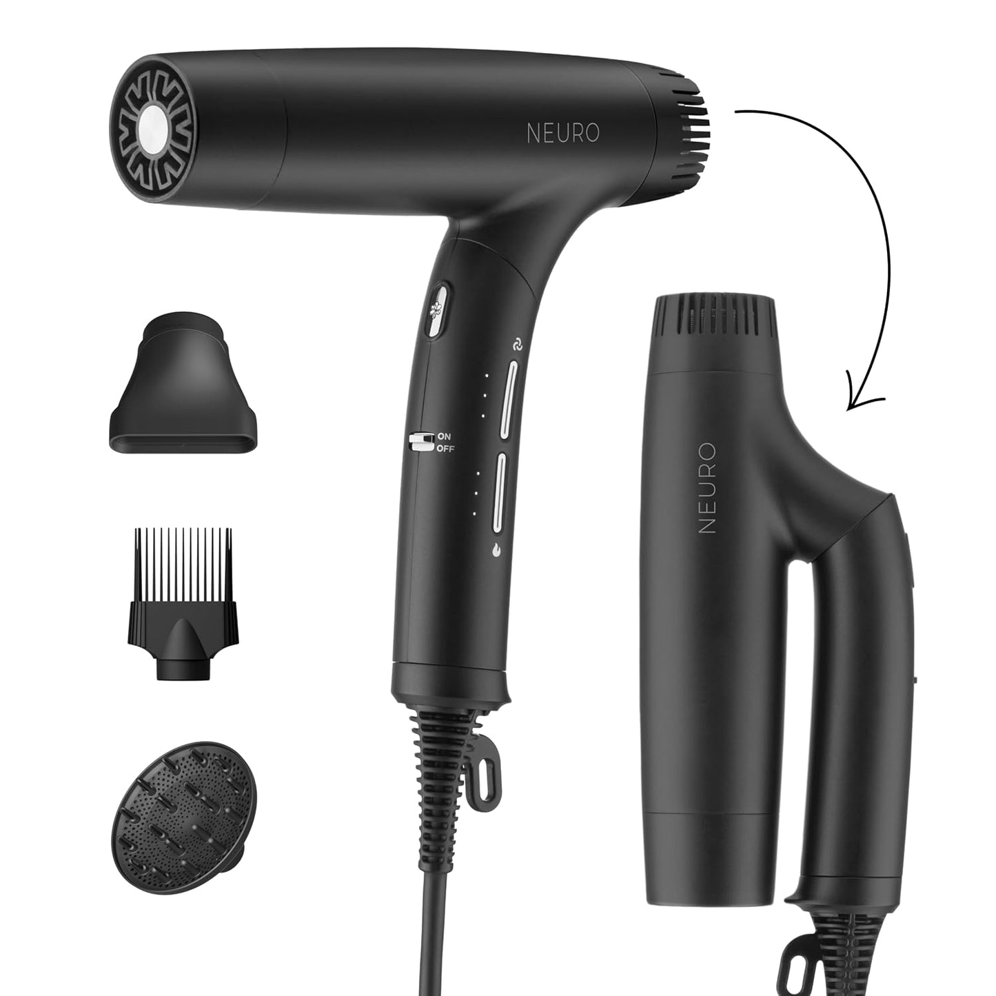 Neuro by Paul Mitchell Dry+ - Secador de pelo profesional plegable...