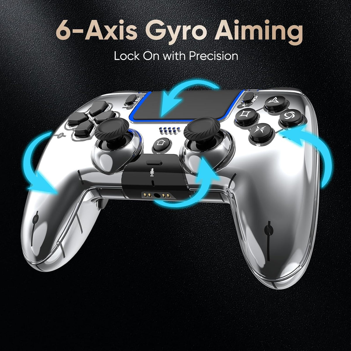 BETMI Controlador inalámbrico para PS5\/PS5 Pro\/Slim\/PC\/Steam De...