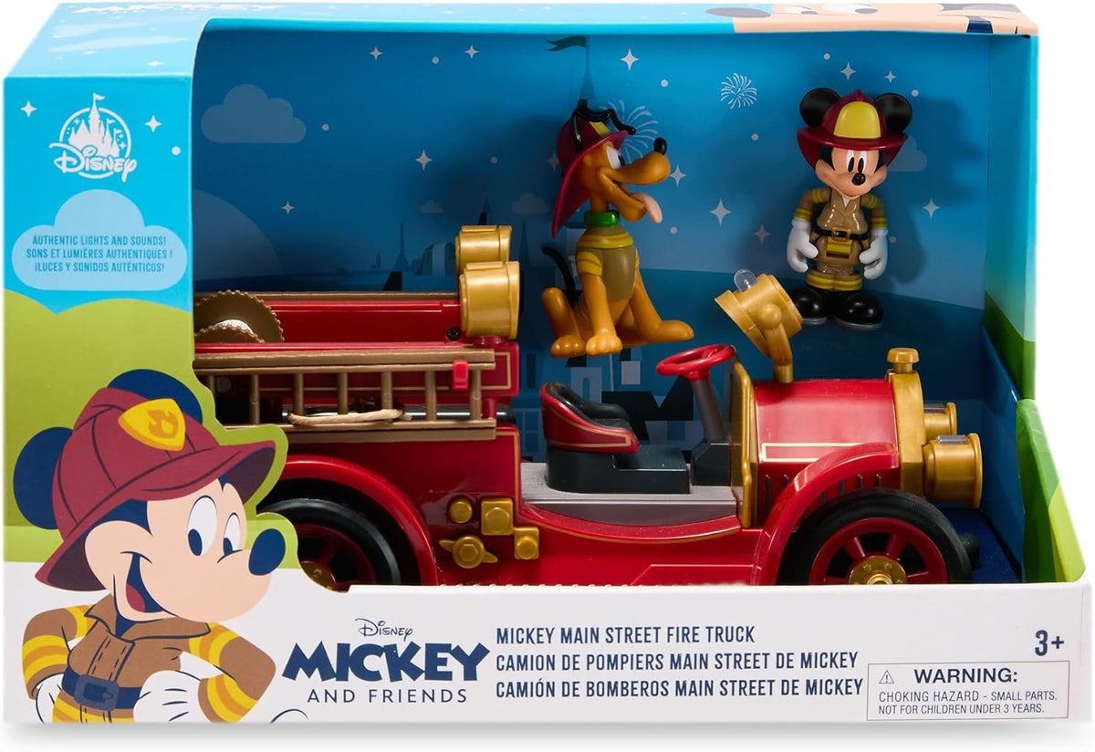 Camión de bomberos de Main Street, juguete oficial de Mickey Mouse...