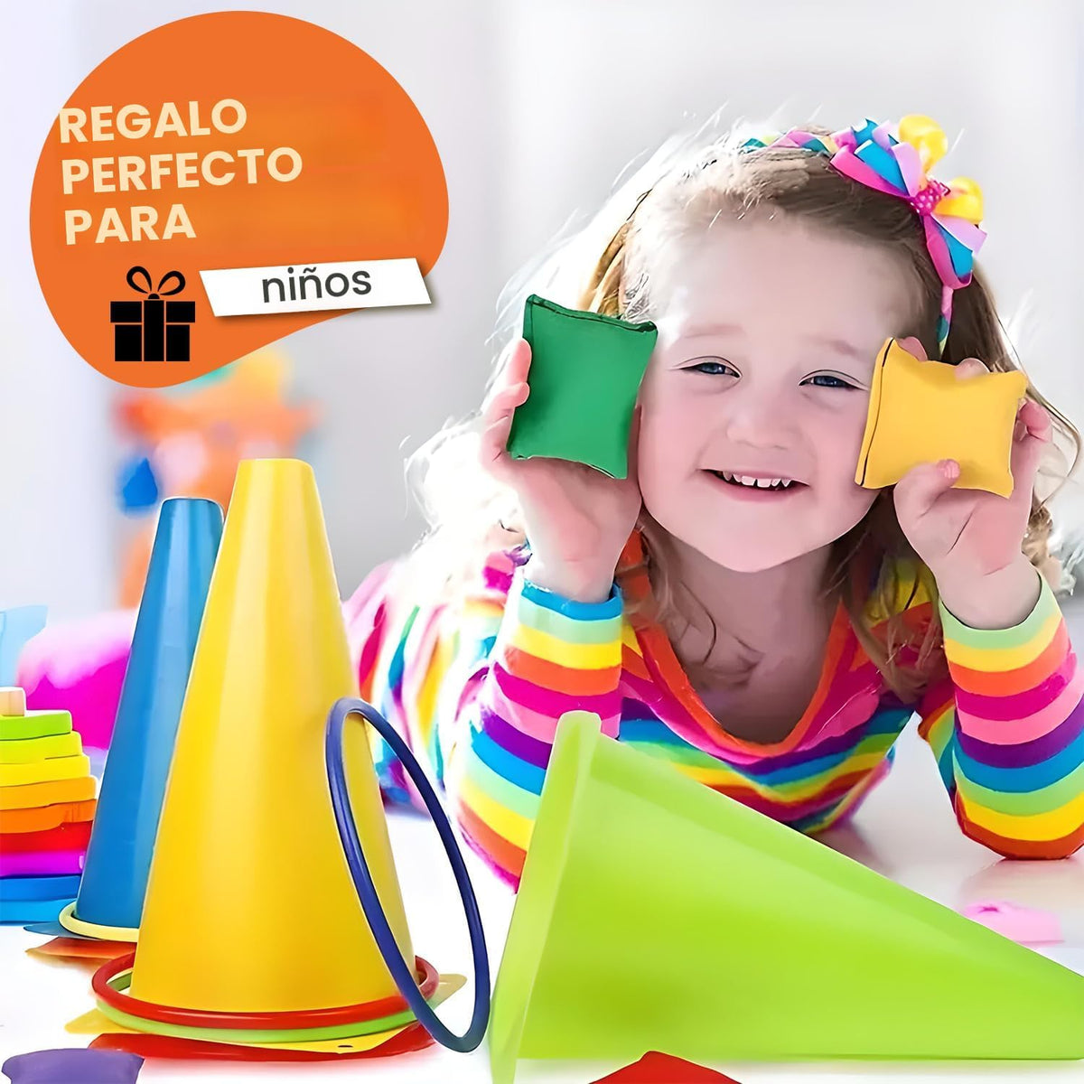 CircleCraft 31 unidades. Juegos de conos y anillos de plástico, jue...