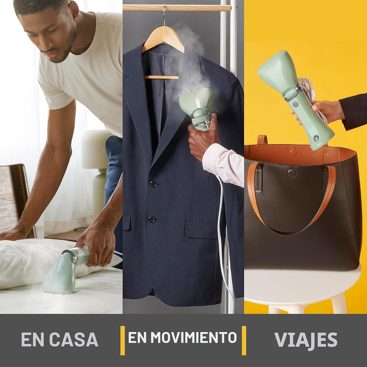 Conair Vaporizador de mano para ropa, vapor potente: tamaño pequeño...