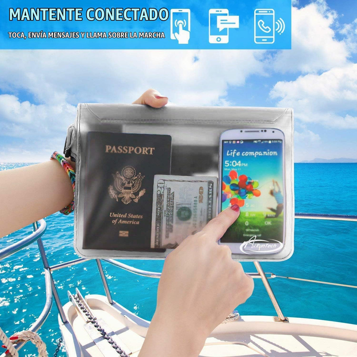 AiRunTech Bolsa impermeable con correa para la cintura (paquete de...
