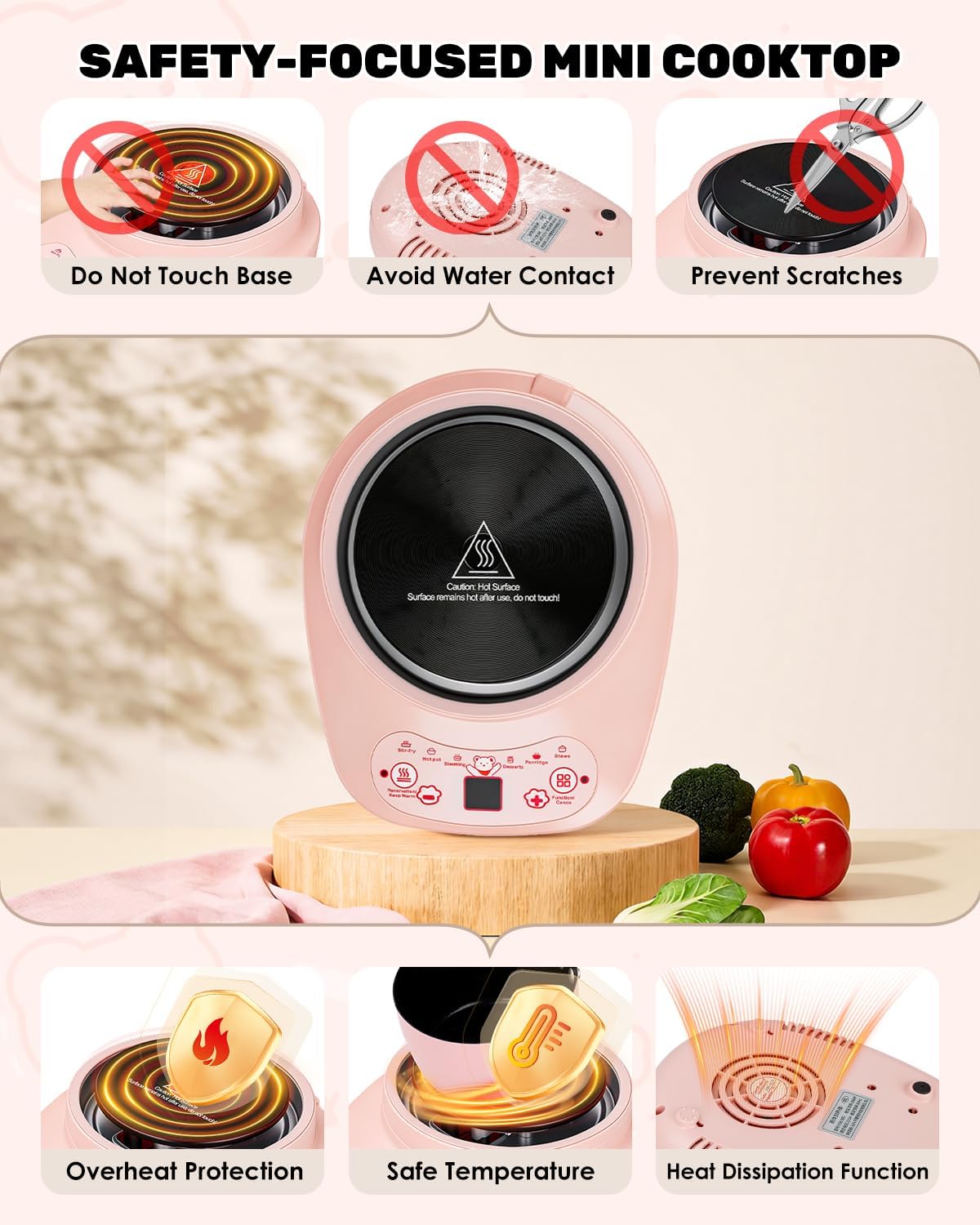Mini juego de cocina real para adolescentes, kit de 42 platos eléct...